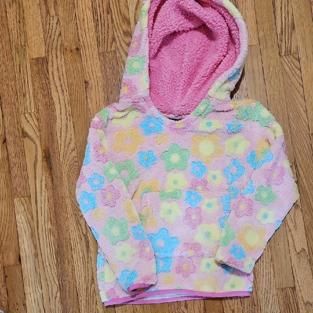 Floral Kids Hoodie - Pink, Yellow, Blue